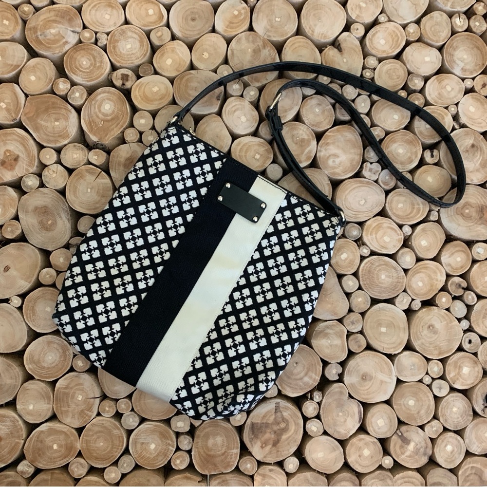 kate spade Black and Cream Crossbody Bag